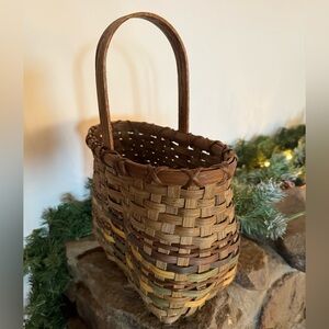 Handmade Reed Wine Basket